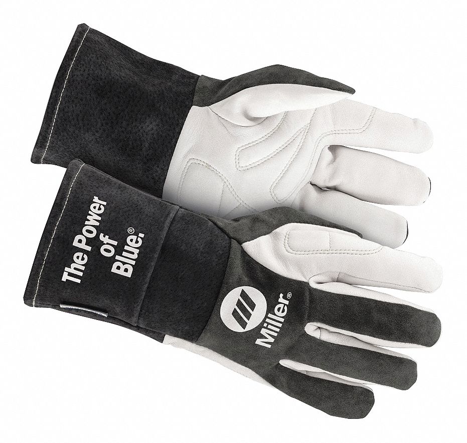 MILLER ELECTRIC Welding Gloves, TIG, 13", L, PR 48VF75271893 Grainger