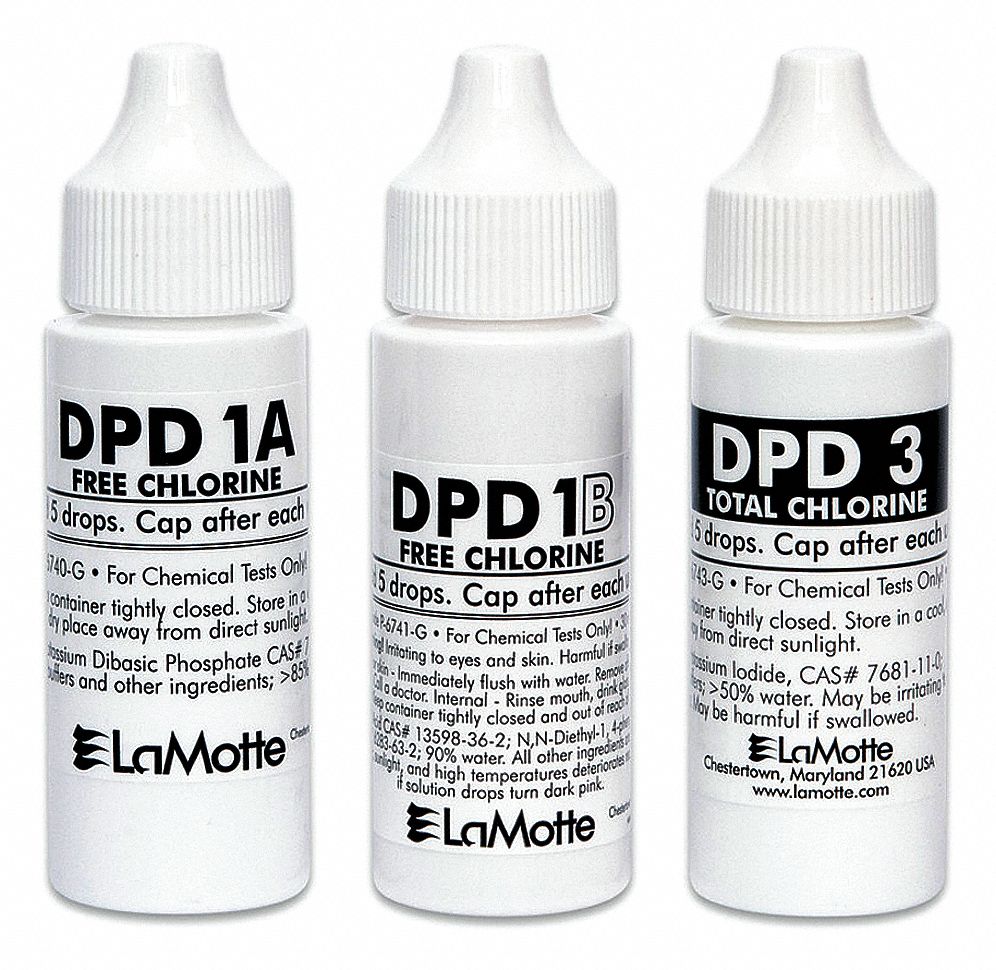 LAMOTTE, Liquid, For LaMotte DC1500 Liquid Chlorine Colorimeter