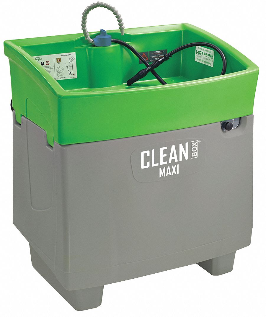 BIOCIRCLE Parts Washer, Aqueous, 36 gal. 48VG4455D610 Grainger