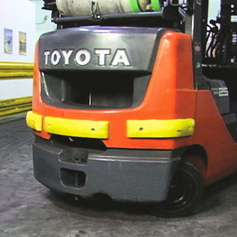 IRONGUARD Safety Bumper, For Use With Forklift Trucks, 4 in Height, 18