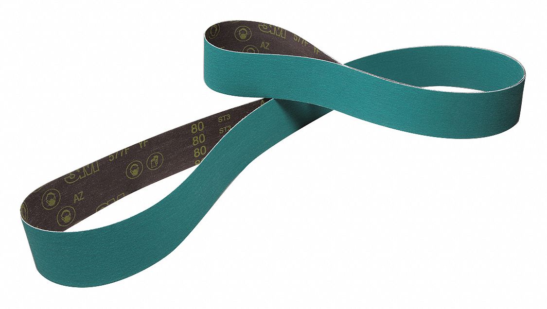3M, 3 in W x 132 in L, Zirconia Alumina, Sanding Belt 48XD36