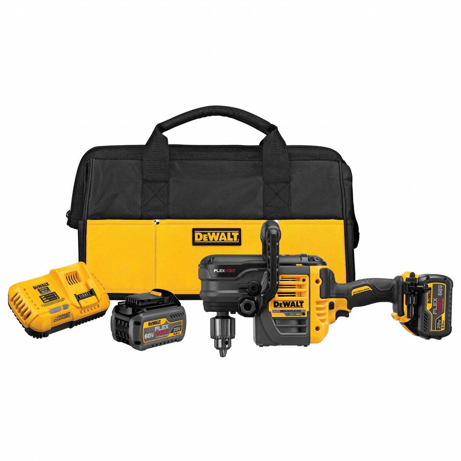 DEWALT Drill Kit, Cordless, 1/2 in Chuck Size 48XR15DCD460T2 Grainger
