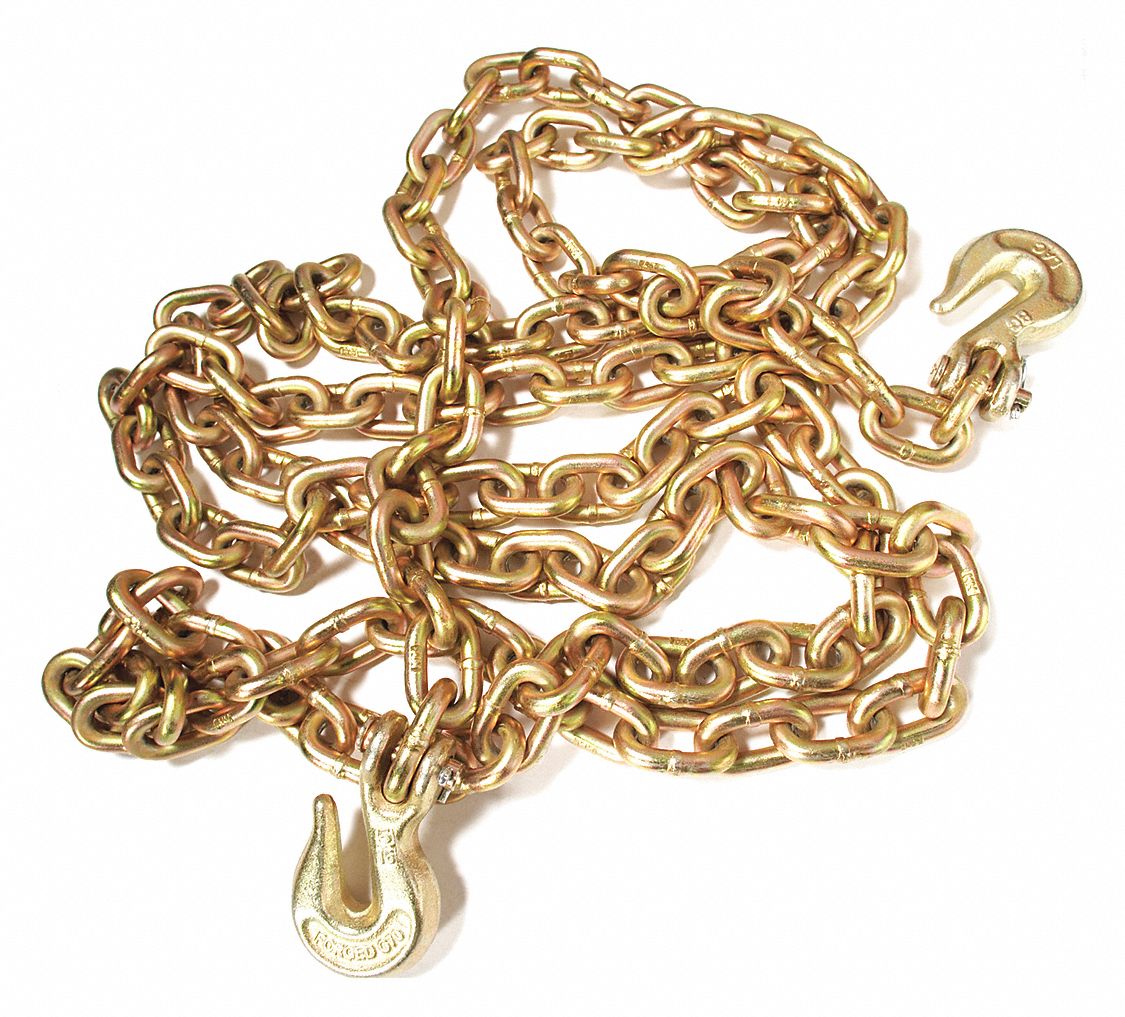 LACLEDE 16 ft Grade 70 Straight Chain, 3/8 in Trade Size, 6600 lb