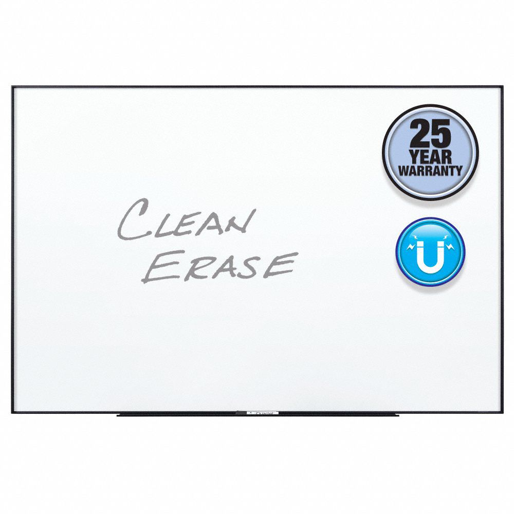 QUARTET Dry Erase Board Wall Mounted, 48 in Dry Erase Ht, 96 in Dry