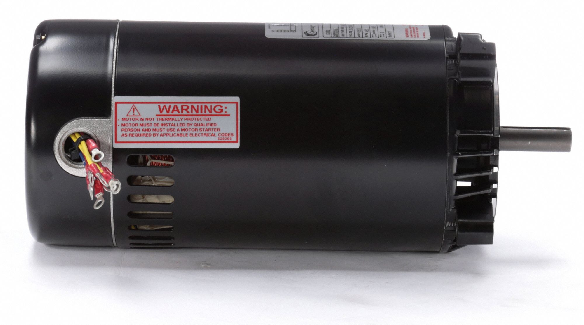CENTURY Pool Pump Motor, 2 HP, Nameplate RPM 3,450, 56C Frame, Voltage