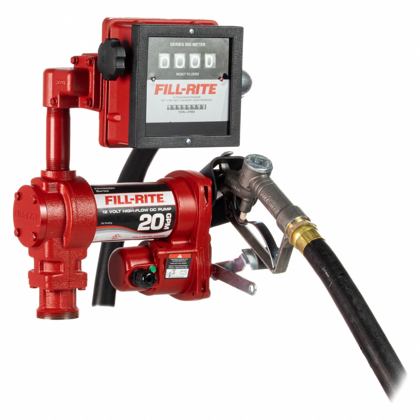FILLRITE, Pump with Meter, Hose & Nozzle, Bung, Fuel Transfer Pump