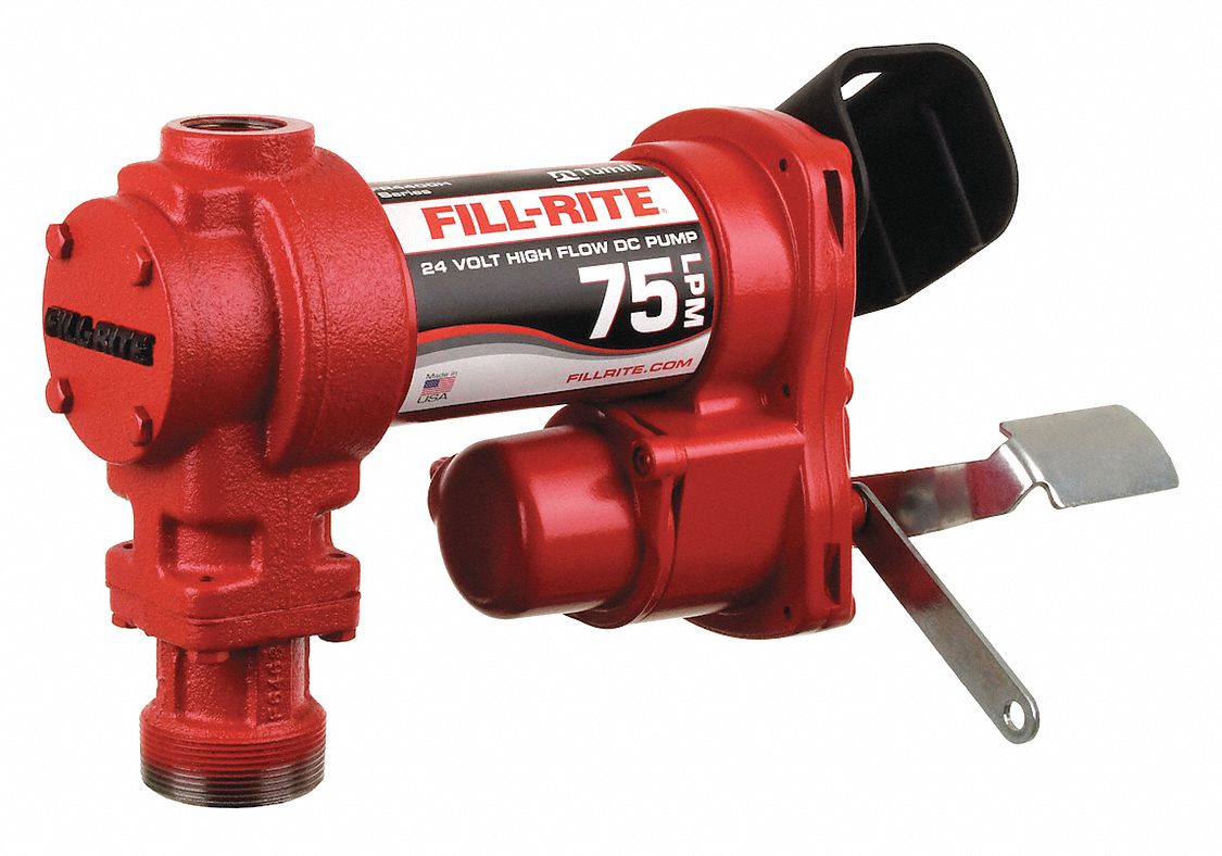 FILLRITE Fuel Transfer Pump 24V DC, 20 gpm GPM, Cast Iron, 1/4
