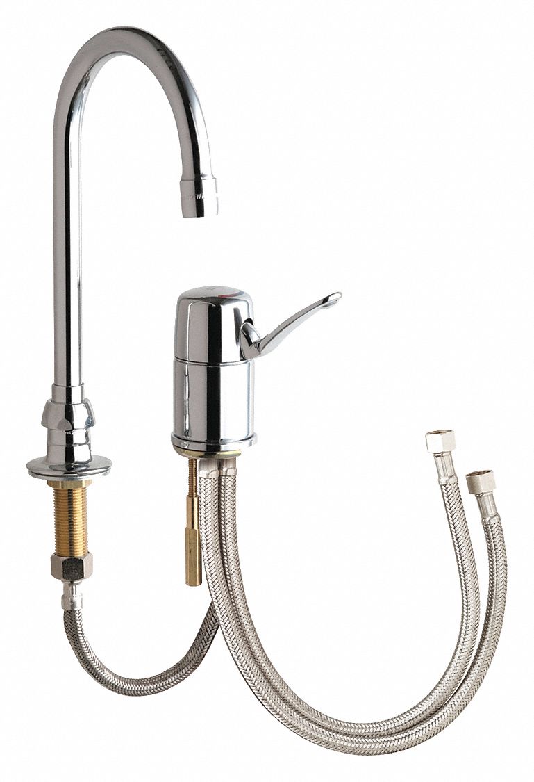 Chicago Faucets, 2302, Gooseneck Bathroom Faucet 26Y2452302ABCP