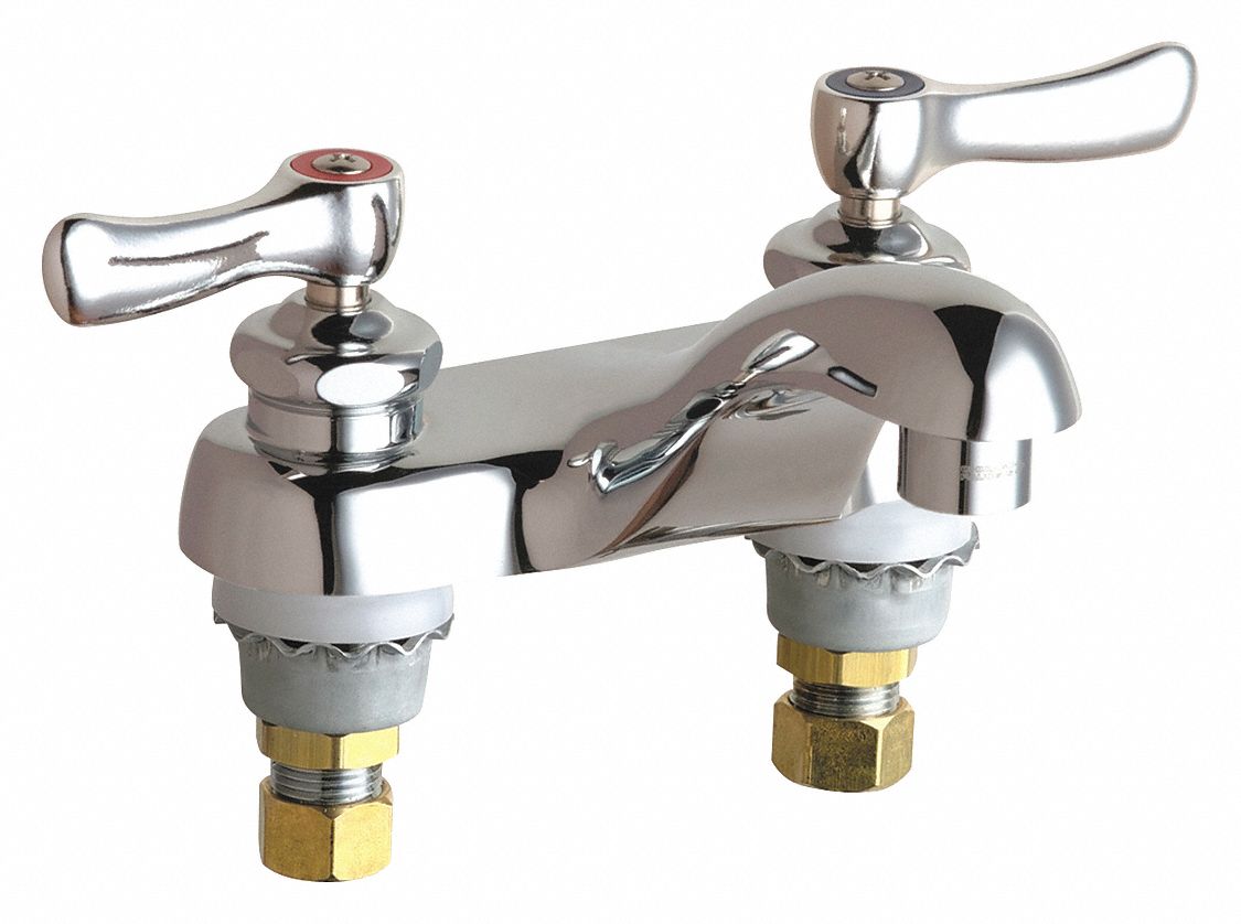 Chicago Faucets, 802, Low Arc Bathroom Faucet 48YD94802VE66ABCP
