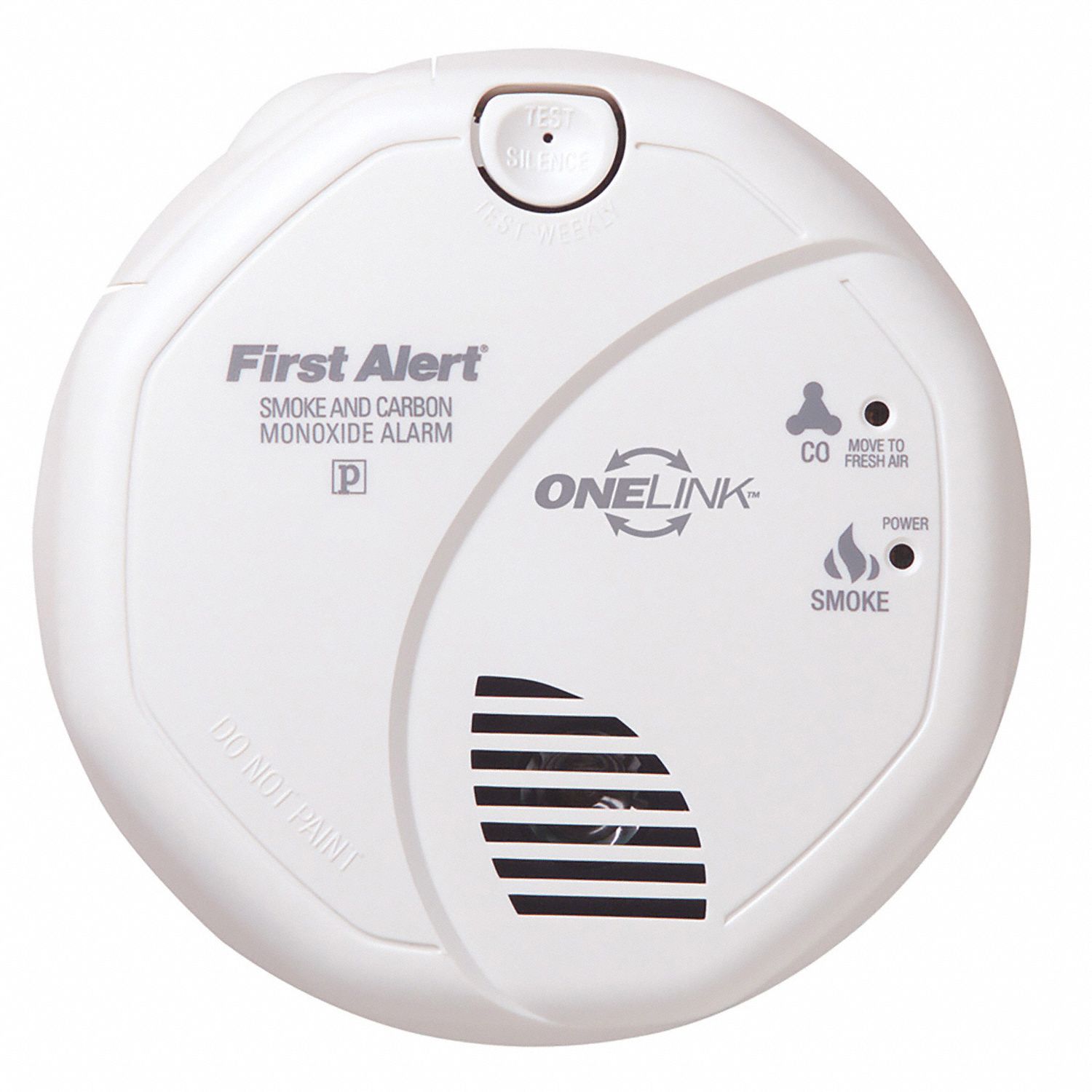 FIRST ALERT 5 in Carbon Monoxide and Smoke Alarm with 85 dB @ 10 ft