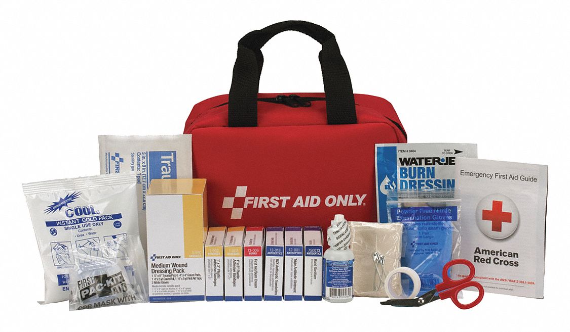 FIRST AID ONLY First Aid Kit, Kit, Fabric, Industrial, 25 People Served per Kit 48ZE2090594