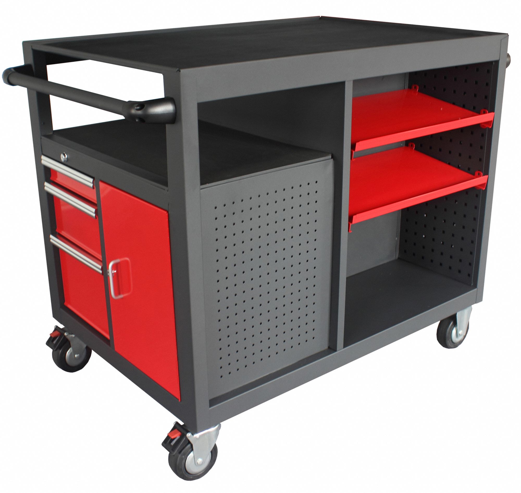 WESTWARD Matte Gray, Light Duty, Rolling Tool 50 7/8 in