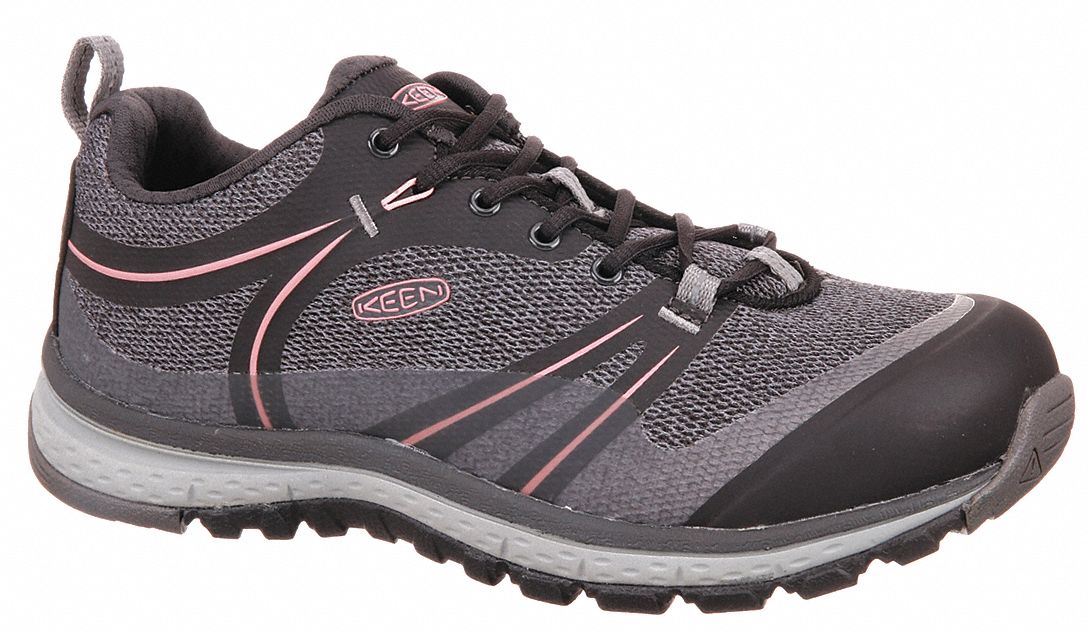 KEEN Athletic Shoe, 11, M, Women's, Raven/Rose Dawn, Aluminum Toe Type