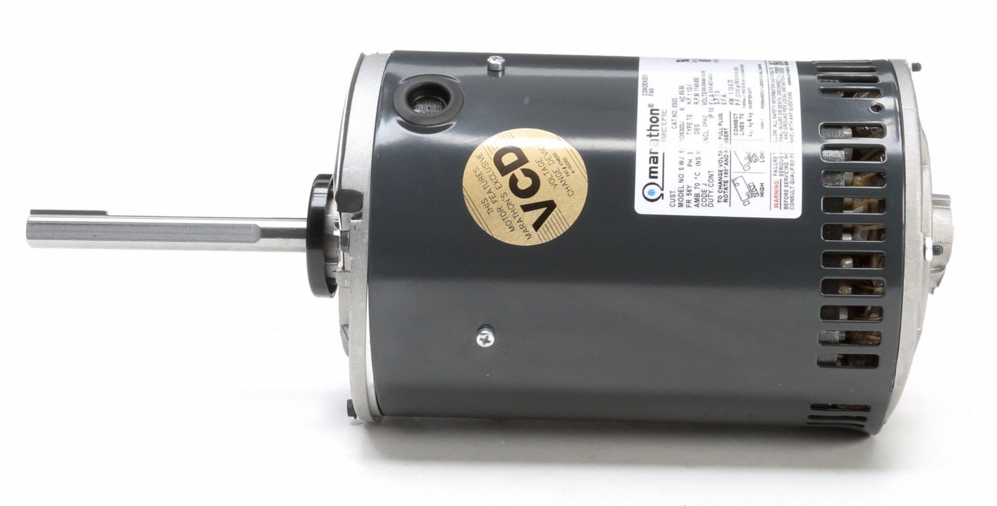 MARATHON MOTORS Condenser Fan Motor Band/Stud Mount, Open AirOver, 1