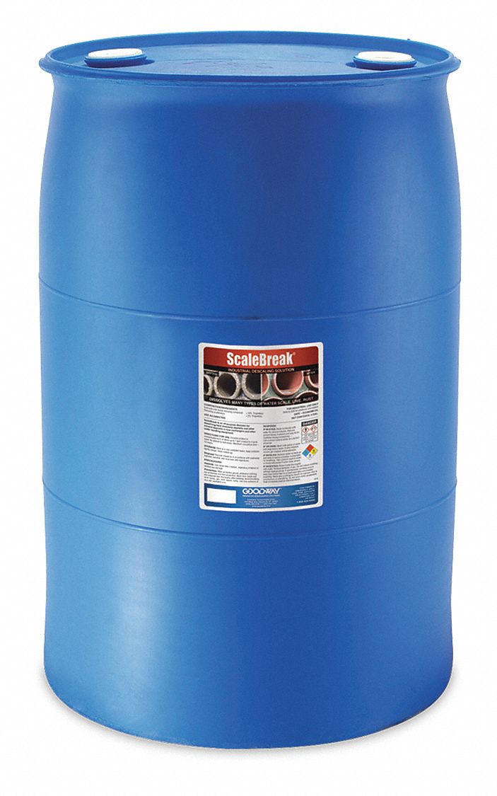 30 gal Container Size, Drum, Descaling Solution 490W73SCALEBREAK30