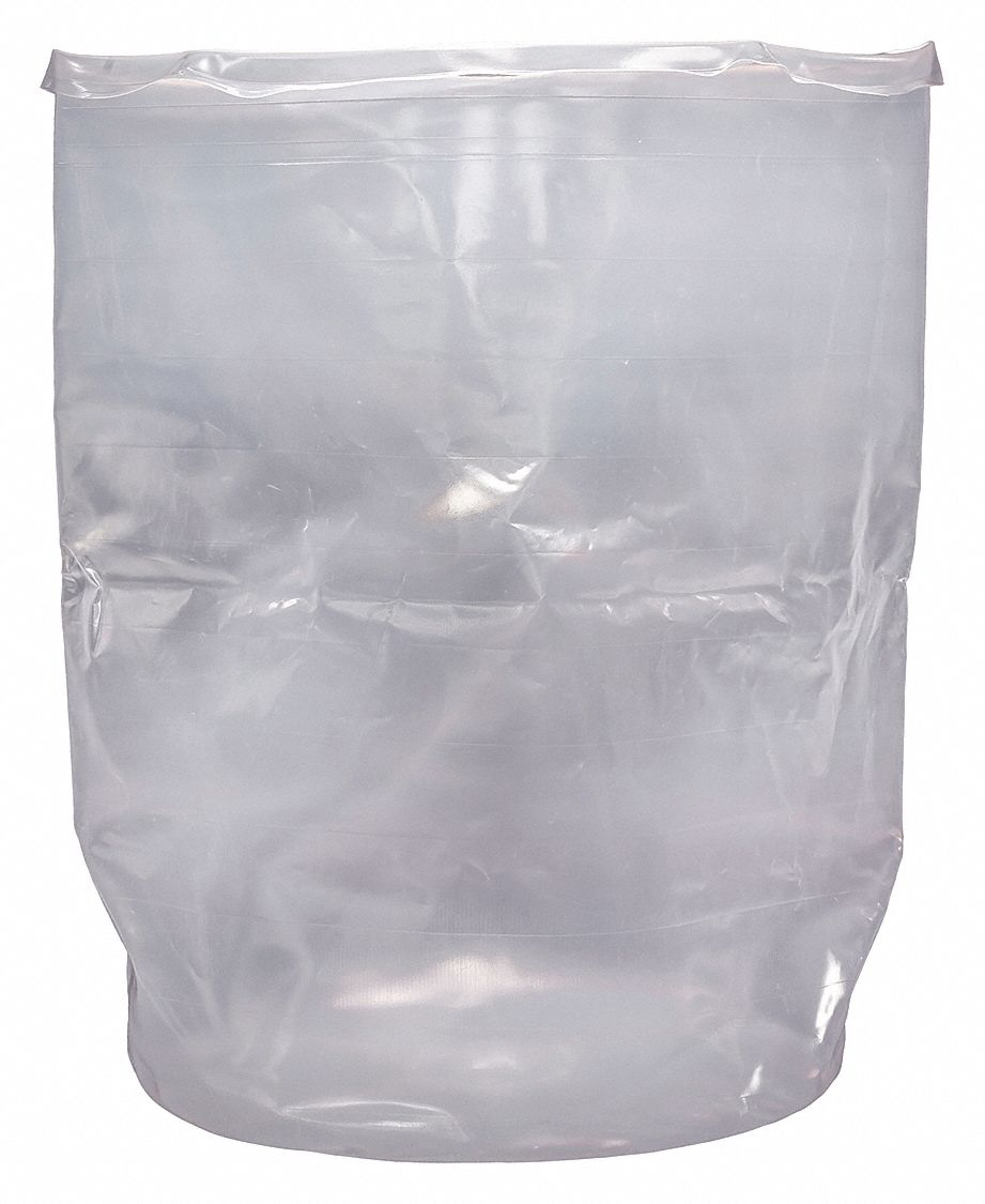 GRAINGER APPROVED Drum Liner, 55 gal Capacity, FDA compliant, 34 1/4 in