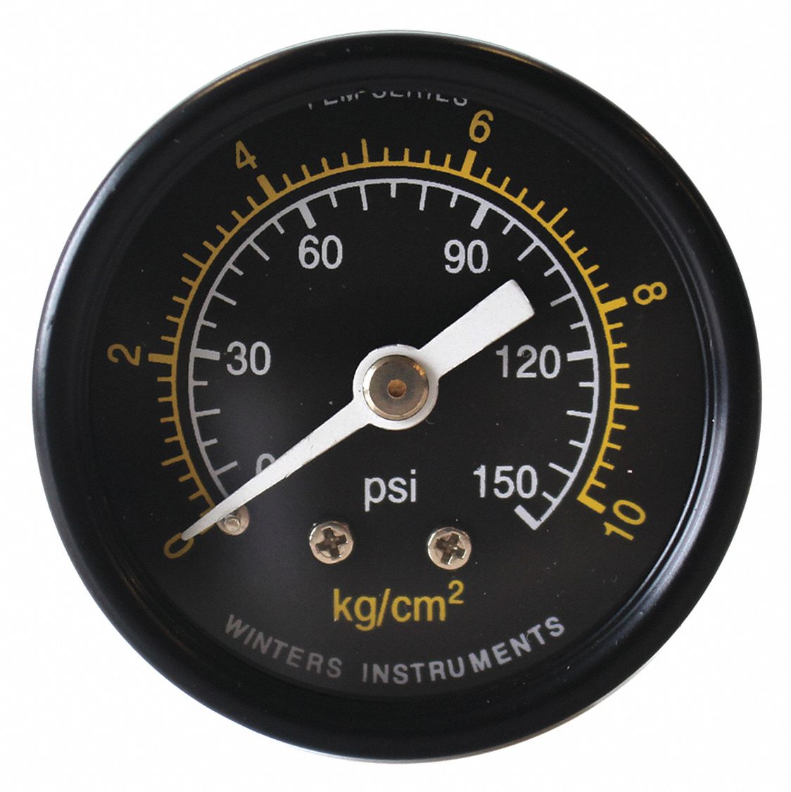 WINTERS INSTRUMENTS Pressure Gauge, 0 to 10 kg/sq cm, 0 to 150 psi