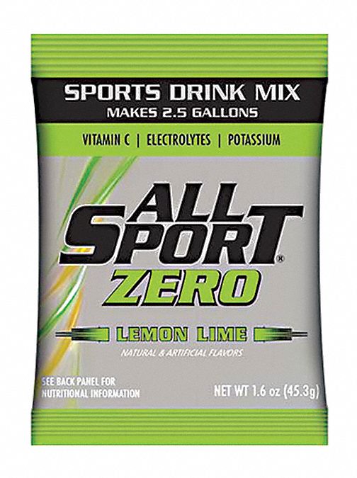 ALL SPORT, Sugar Free, 2.5 gal Yield per Unit, Sports Drink Mix