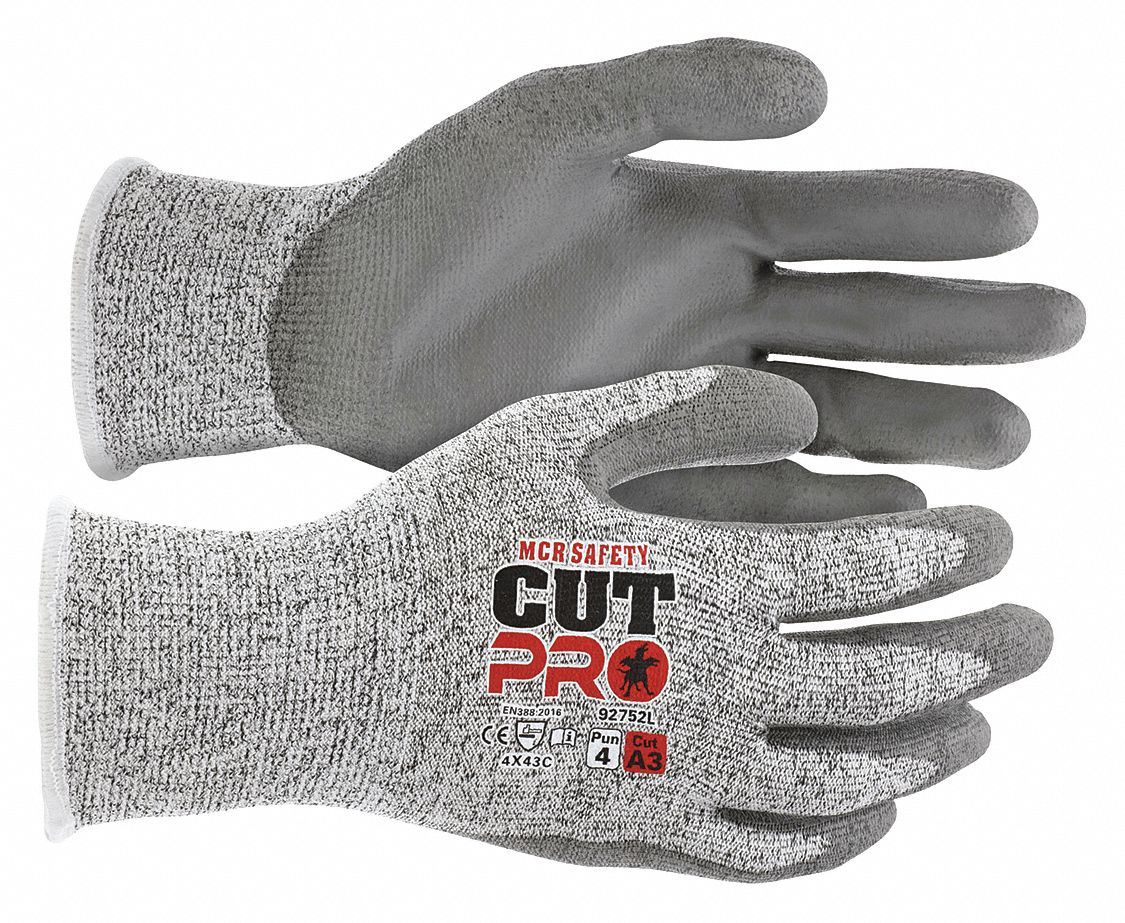MCR SAFETY CutResistant Gloves, S, A3 ANSI/ISEA Cut Level