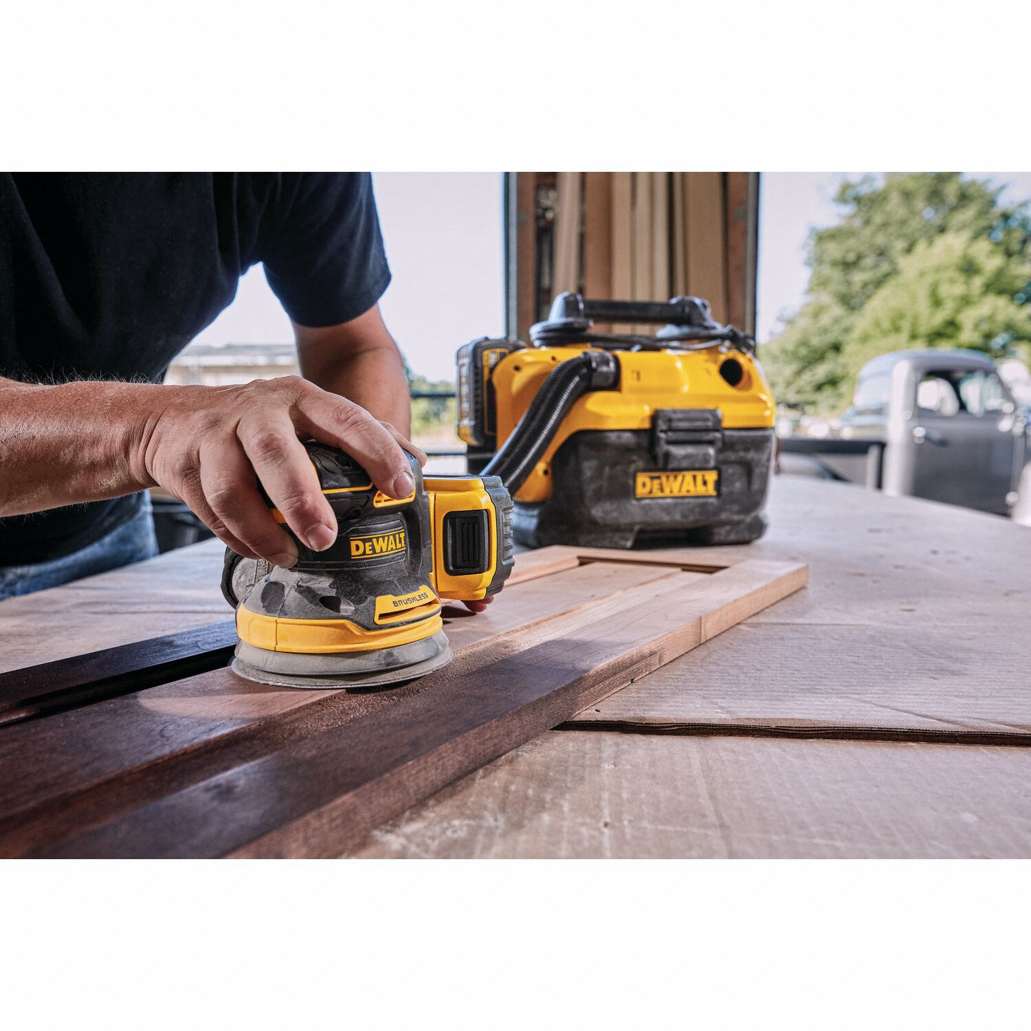 DEWALT Cordless Sander 20 V Volt, 5 in Size, 5 in Max. Wheel Dia