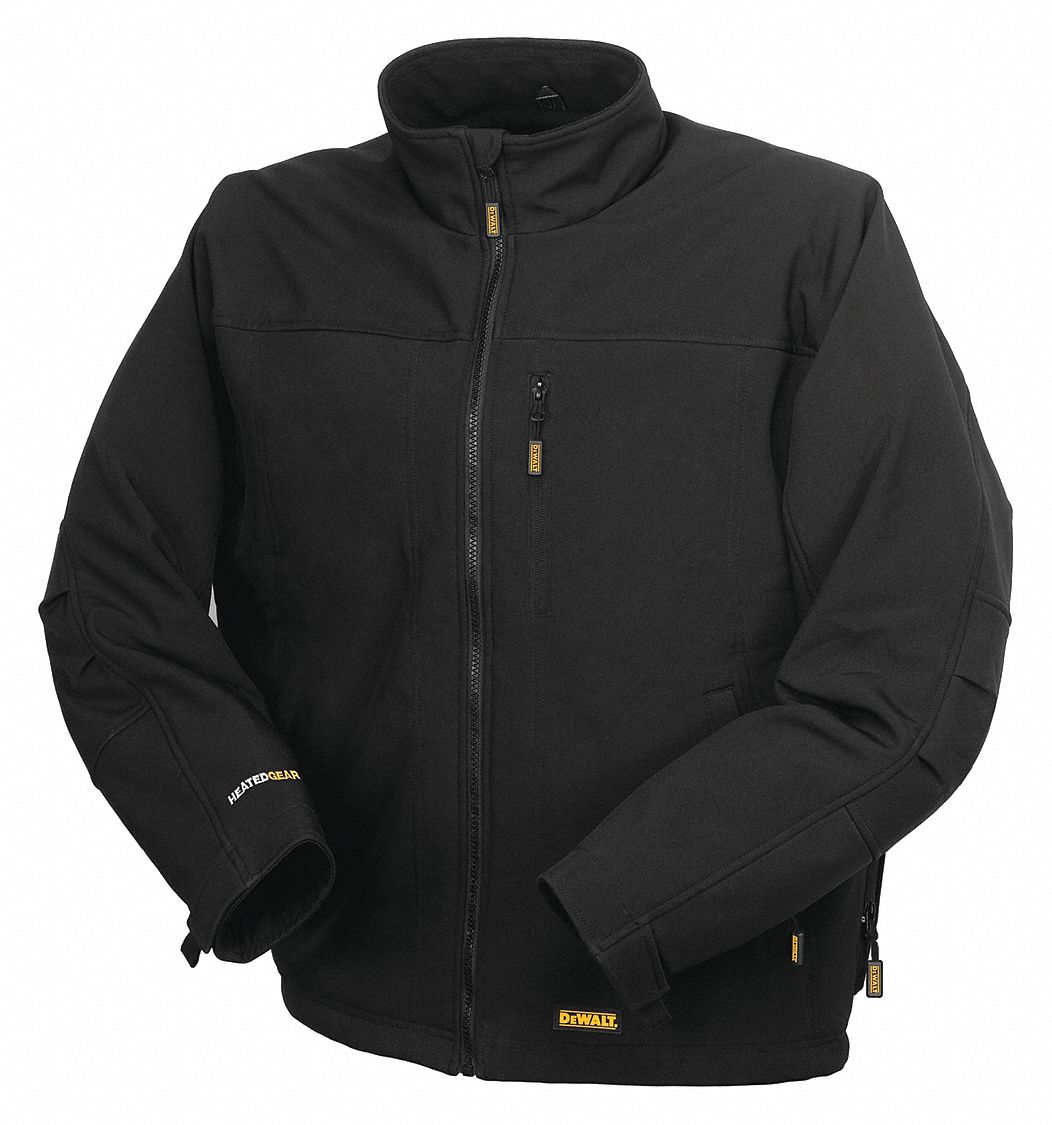 DEWALT Men's Black Heated Jacket, Size 3XL, Battery Included No