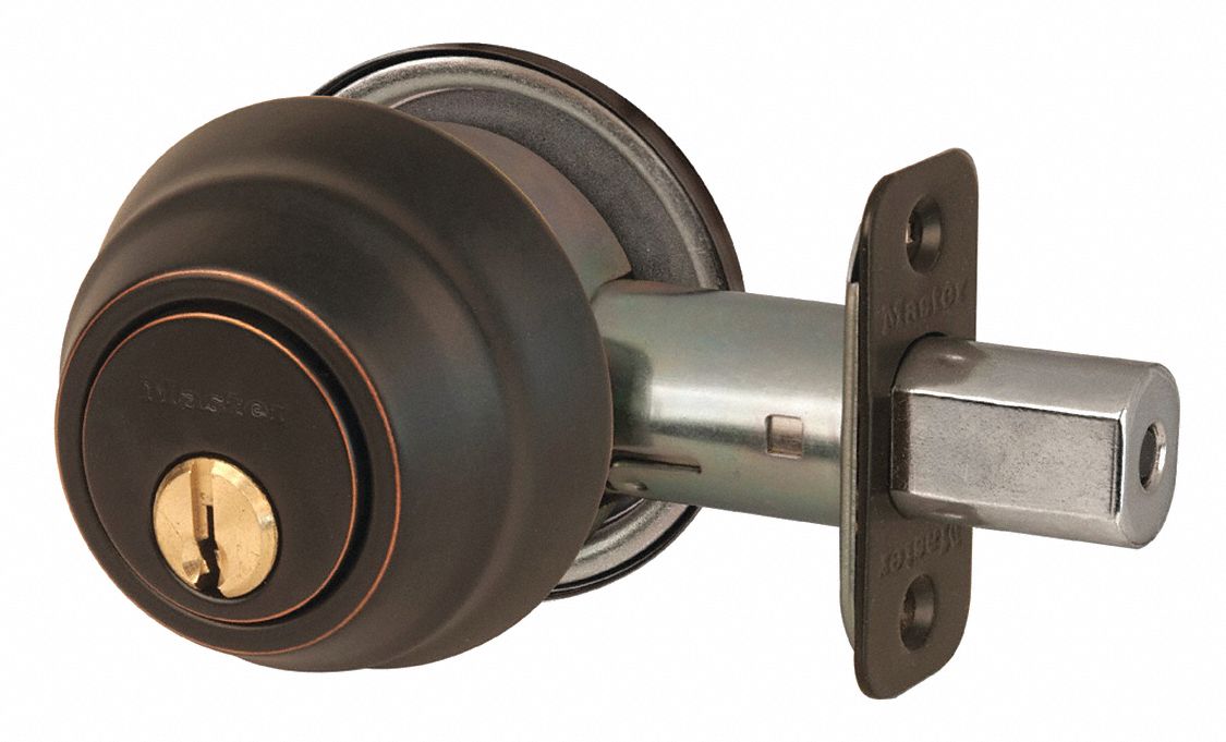 MASTER LOCK Deadbolt, Cylindrical, Commercial, 1 492V35DSH0612PKA