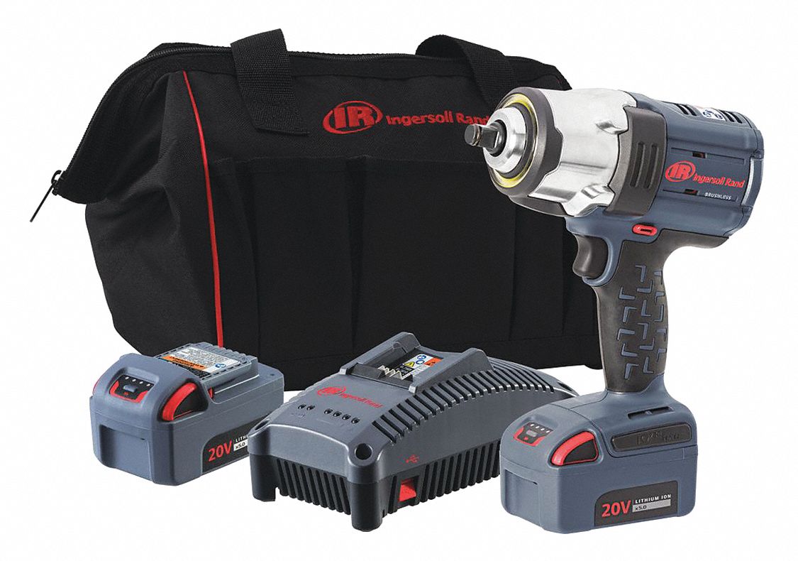 INGERSOLL RAND Cordless, Impact Wrench, 20V DC, 1,500 ftlb Breakaway