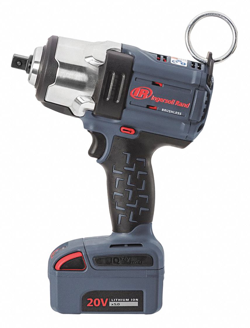 INGERSOLL RAND Cordless, Impact Wrench, 20V DC, 1,500 ftlb Breakaway