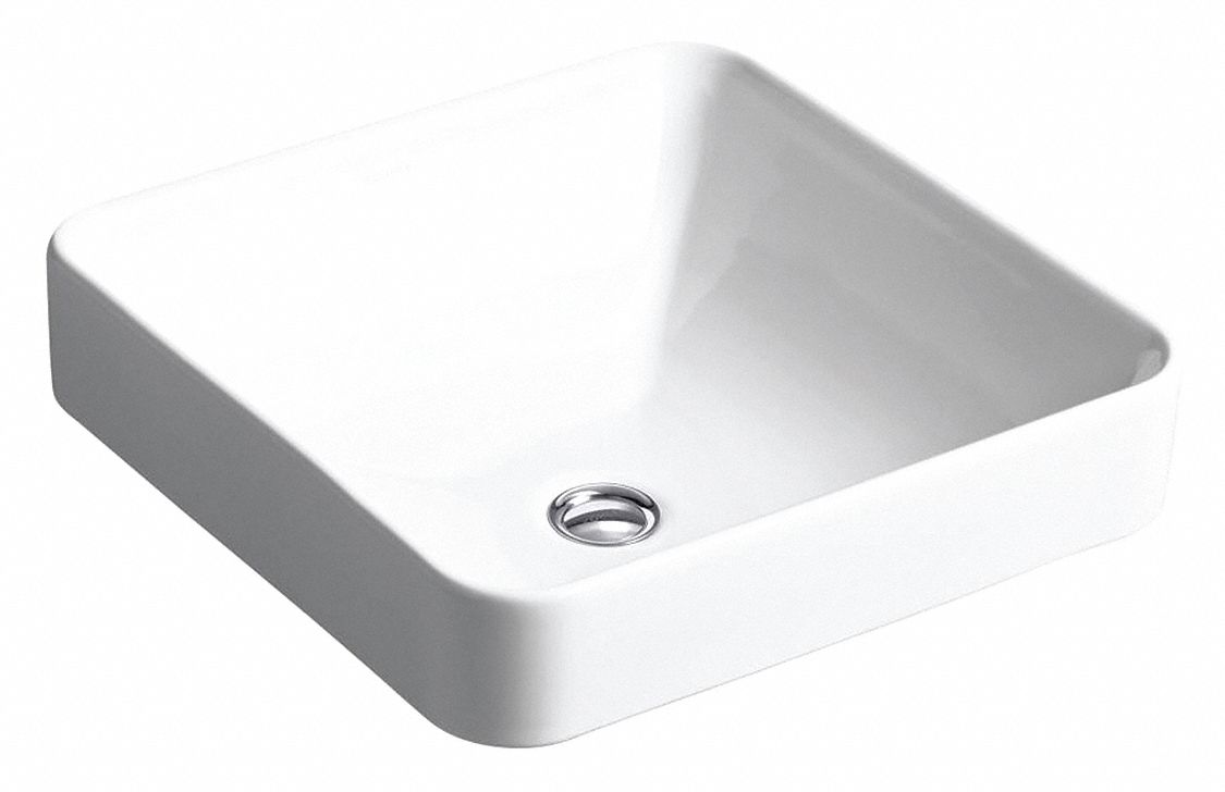 KOHLER Kohler, Vox® Series, 15 3/4 in x 15 3/4 in, Vitreous China
