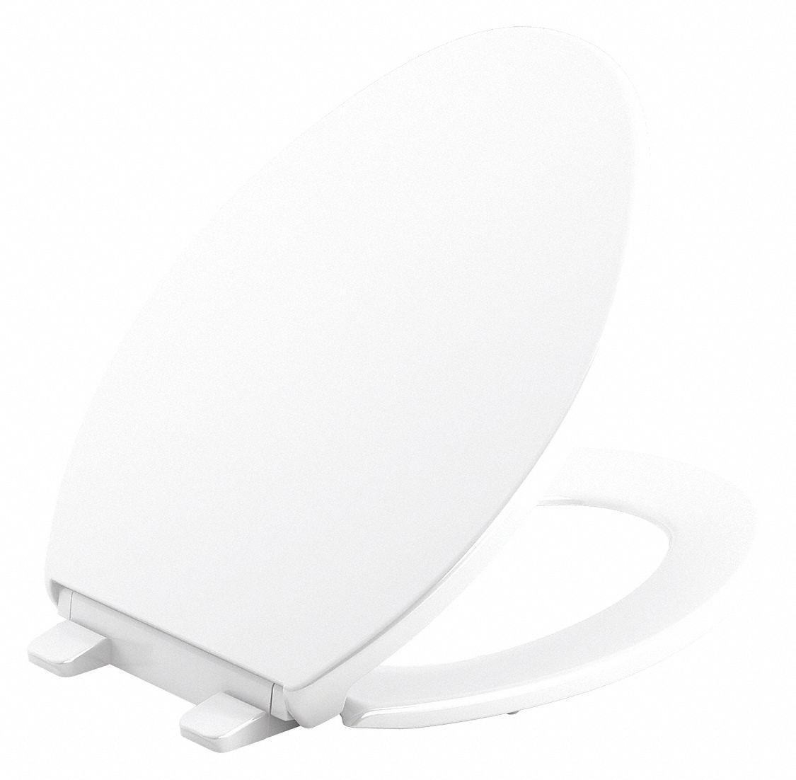 White, Plastic, Toilet Seat 493J73K201100 Grainger