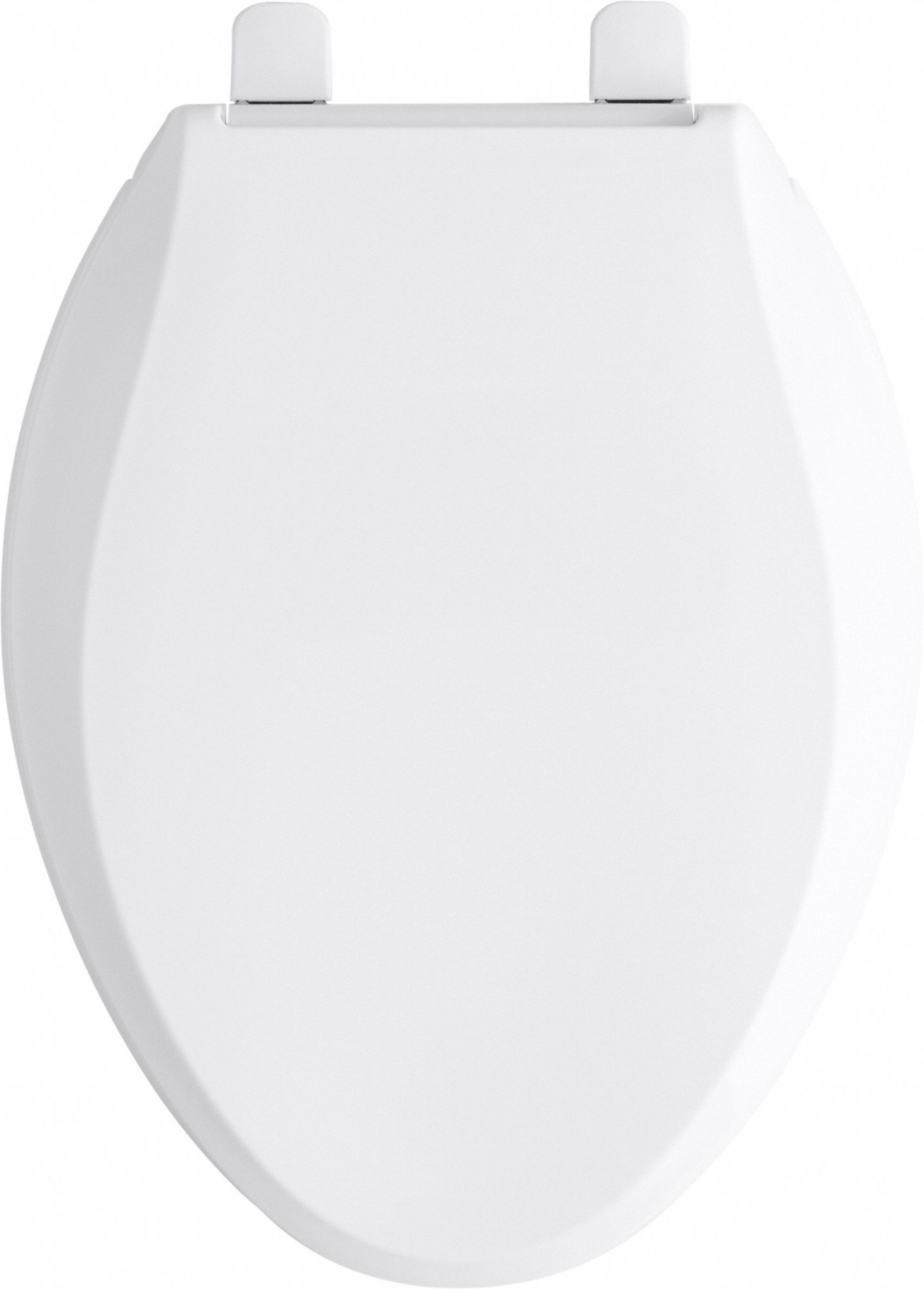 KOHLER Toilet Seat White, Plastic, External Check Hinge, 1 1/8 in Seat
