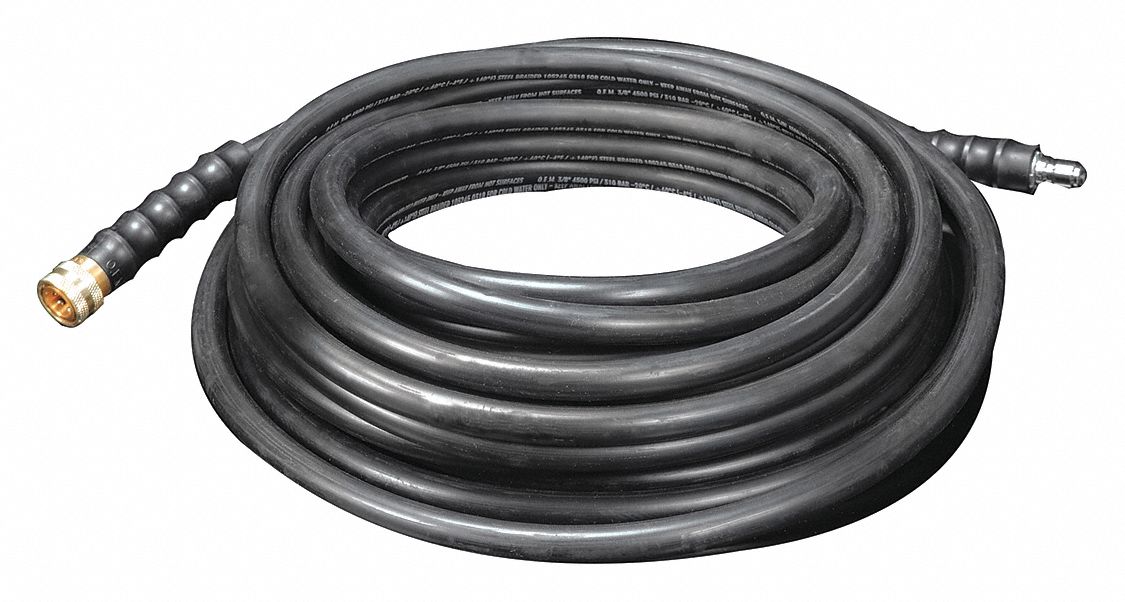 DELCO Pressure Washer Hose, 3.00 gpm Max. Flow 493Y527104844 Grainger
