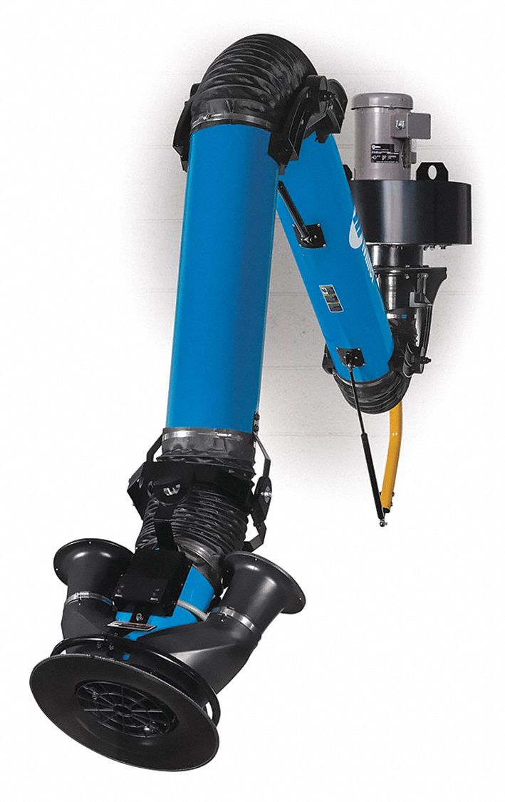 MILLER ELECTRIC, 875 cfm, 10 ft Arm Lg, Stationary Fume Extraction Arm