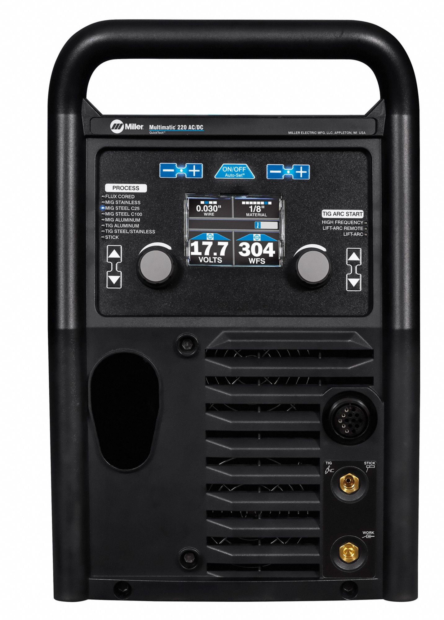 MILLER ELECTRIC Multiprocess Welder, Multimatic® 220 AC/DC Series