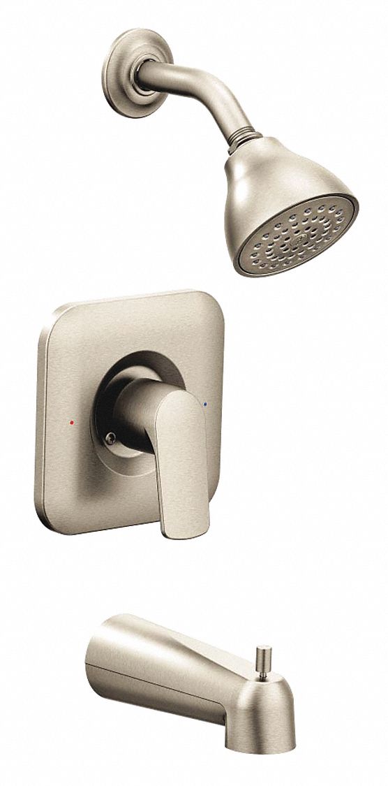 RIZON Moen, Wall Mounted, Tub and Shower Trim Kit, Pull Up Diverter