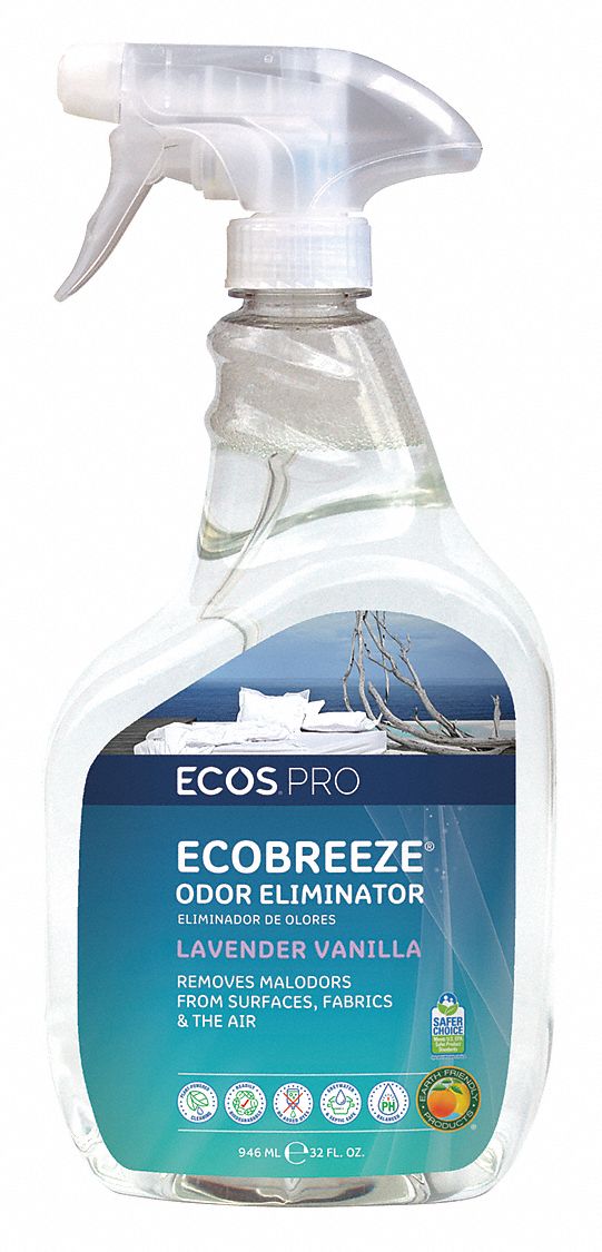 EARTH FRIENDLY PRODUCTS, Odor Eliminators, Trigger Spray Bottle, Odor Eliminator 495X51PL9840