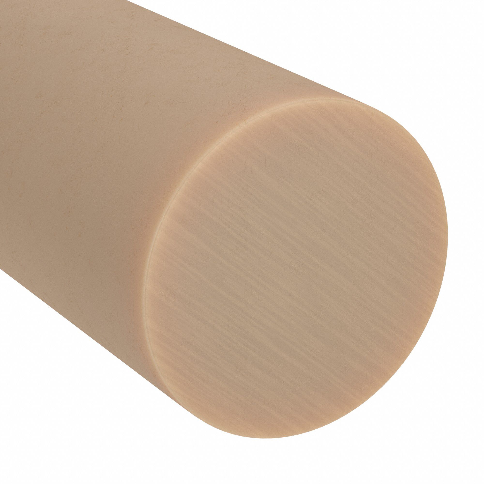 1 ft Plastic Lg, Beige, Plastic Rod 497Y65BULKPRABS138 Grainger