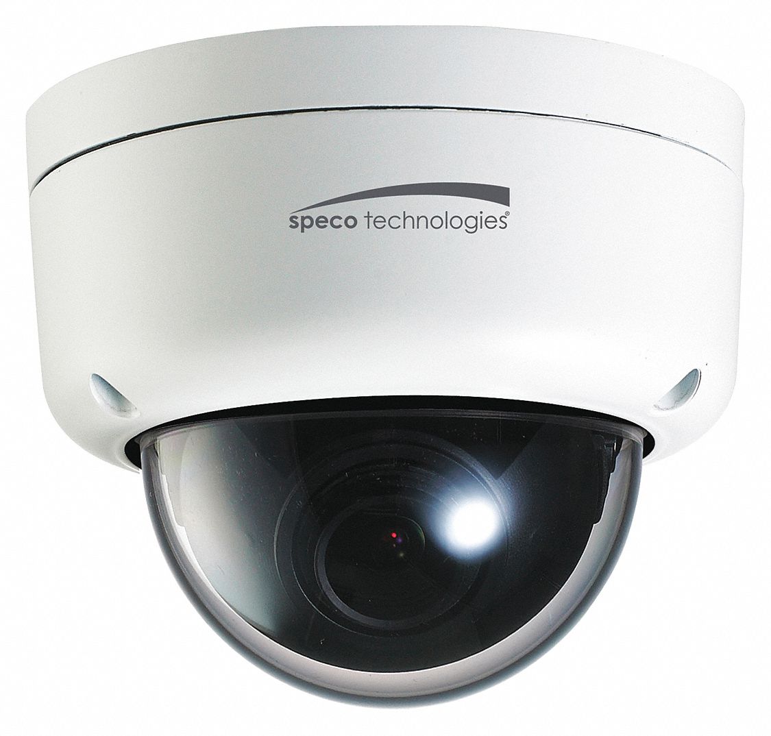 SPECO TECHNOLOGIES IP Camera, Dome, Fixed Lens, 2 MP Pixels 498X33O2iD8 Grainger