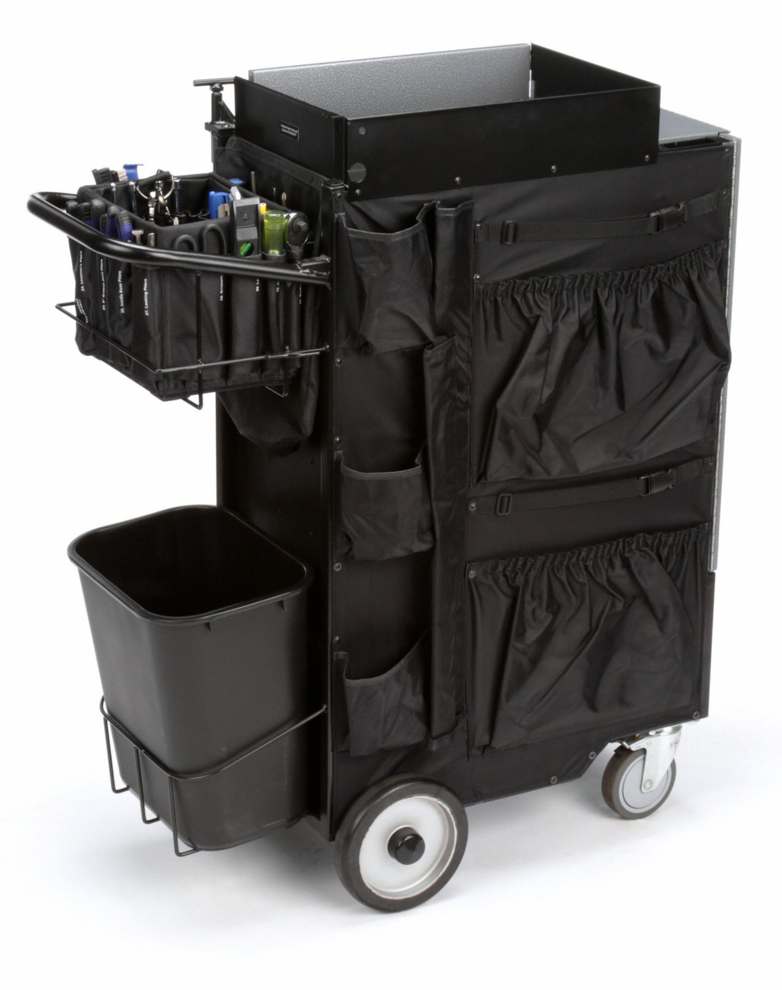 FLEXCART Powder Coated Black, Light Duty, Tool Utility Cart, 37 1/2 in