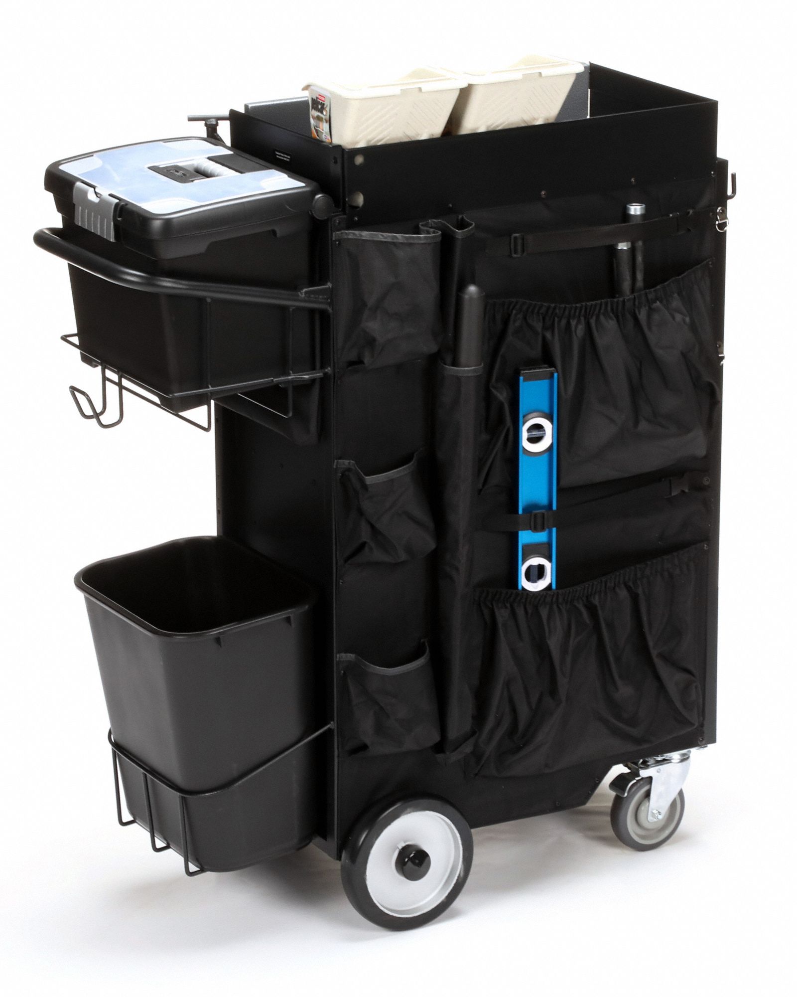 FLEXCART Powder Coated Black, Light Duty, Tool Utility Cart, 37 1/2 in