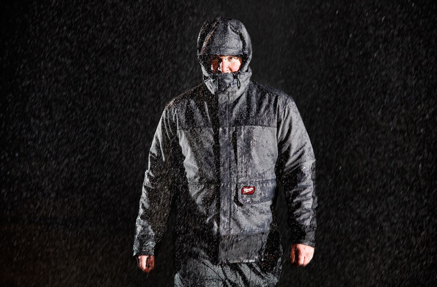 MILWAUKEE Heated Jacket Men's, XL, Gray, Up to 8 hr, 46 in Max Chest