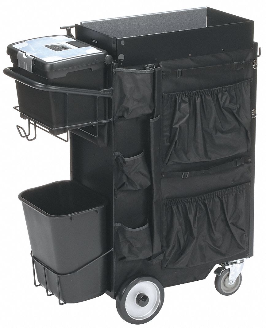 FLEXCART Powder Coated Black, Light Duty, Tool Utility Cart, 37 1/2 in