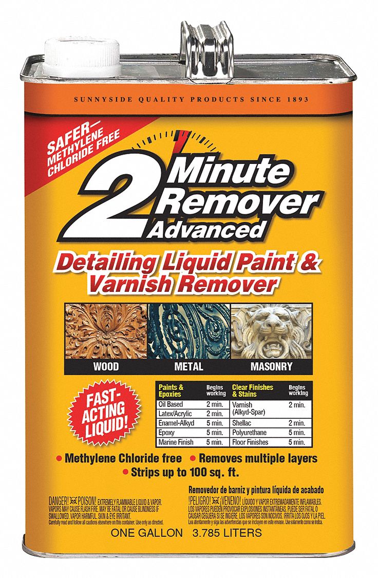 SUNNYSIDE Paint Remover, 1 gal, Solvent, VOC Free, Removes Multiple