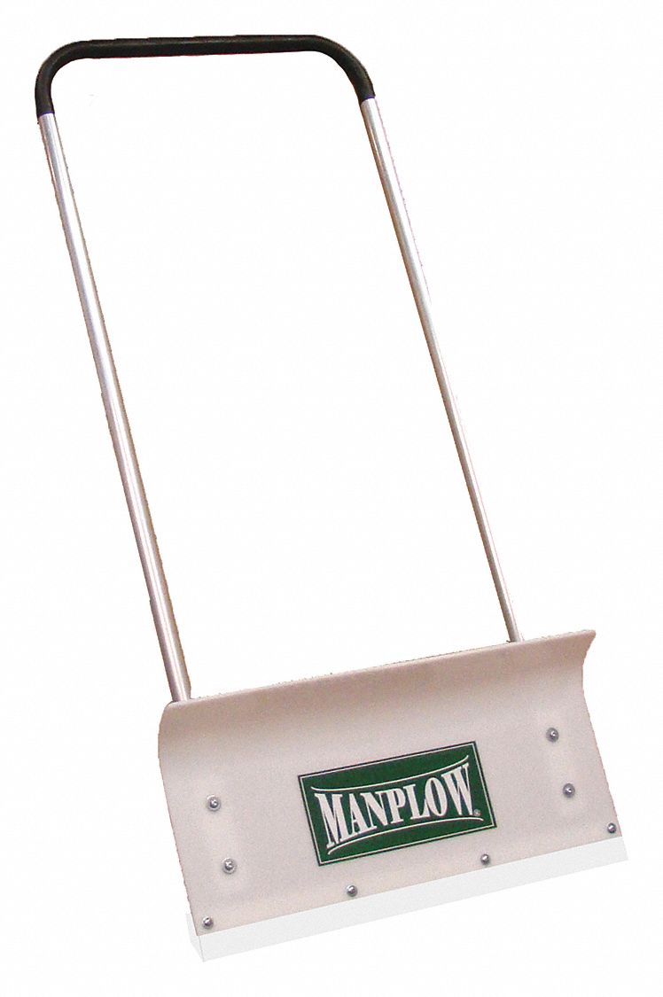 MANPLOW Snow Shovel, HDPE Blade Material, 24" Blade Width, 13" Blade