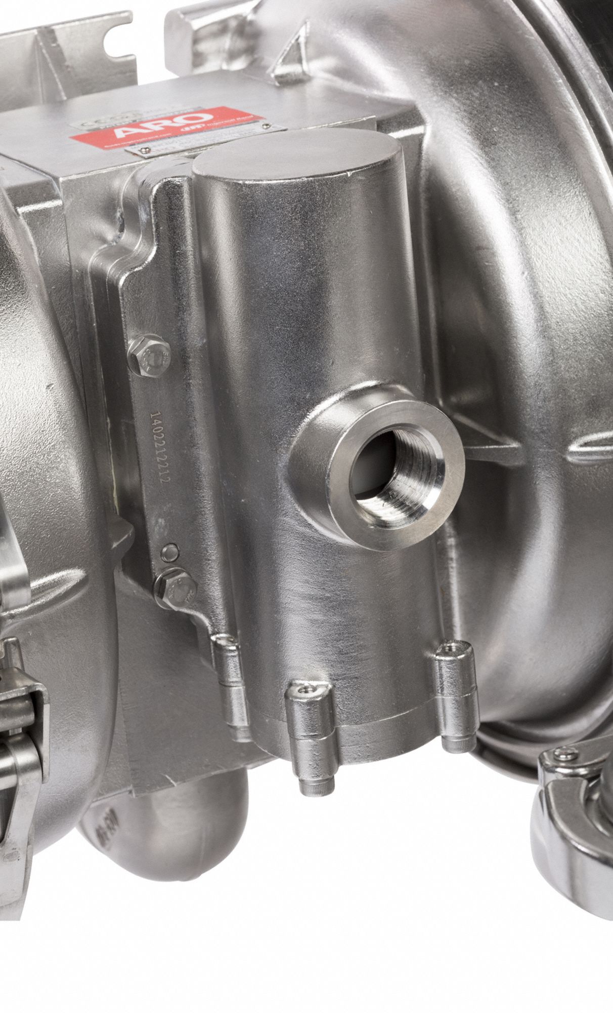 ARO Double Diaphragm Pump, 54 gpm Max. Flow, PTFE - Santoprene(R