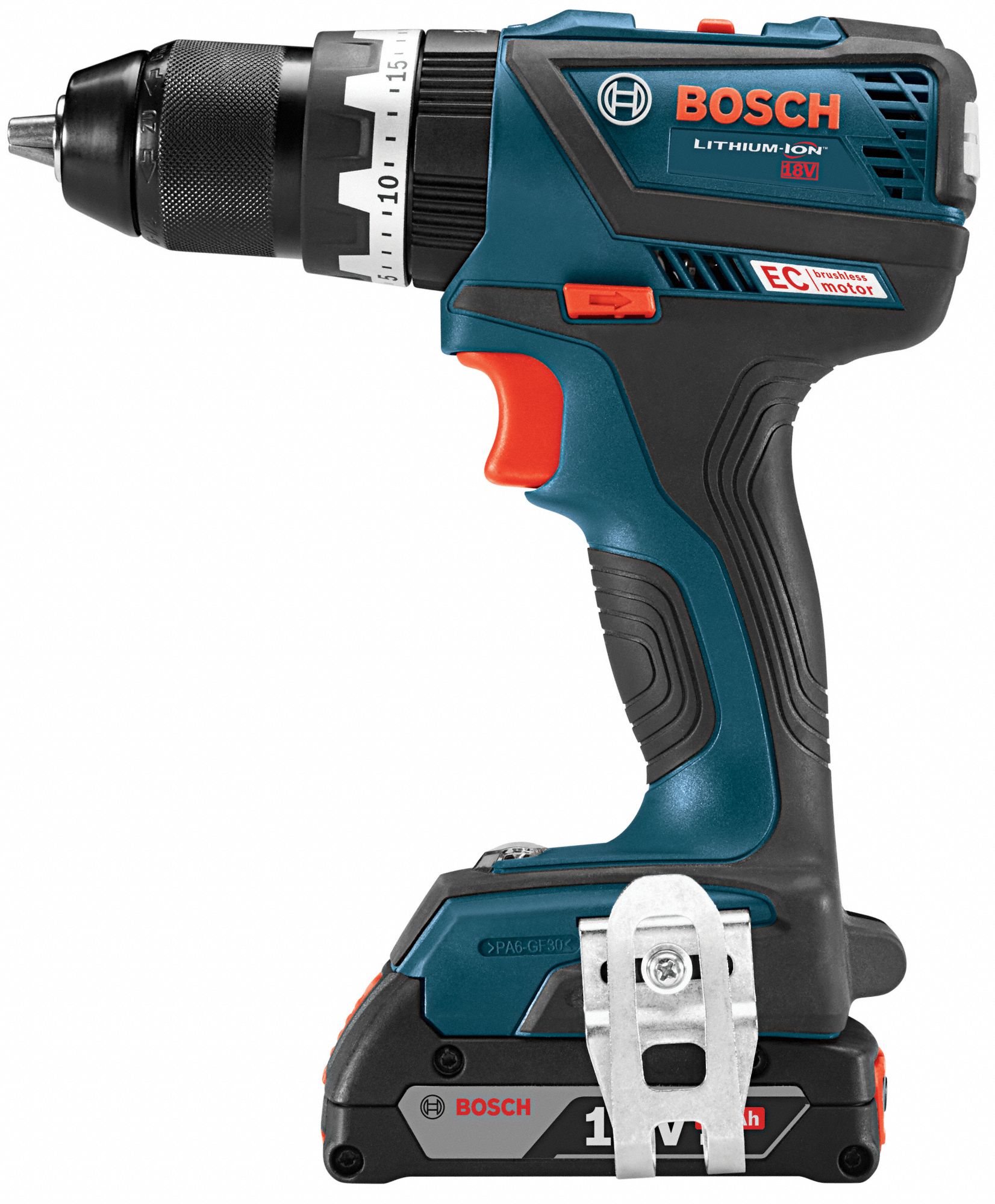 BOSCH 1/2 in Cordless Hammer Drill, 18.0 V Voltage, Battery Included 49AX80HDS18302 Grainger