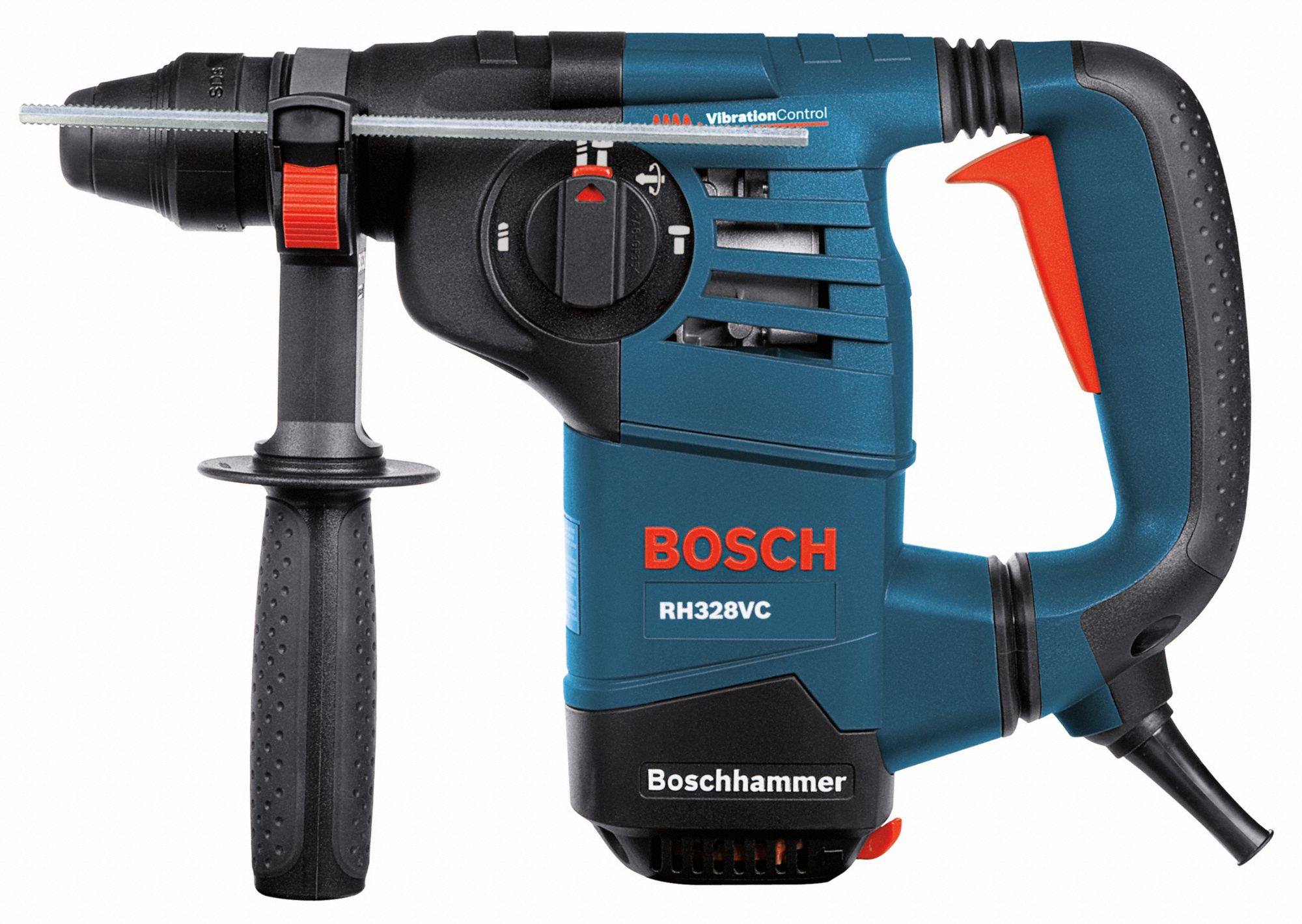 BOSCH Rotary Hammer Kit SDSPlus, LShape, 1 1/8 in Capacity, 2.6 ft