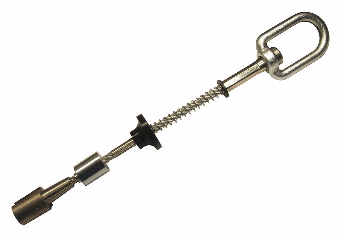 FALLTECH Concrete Anchor, Wedge, Aluminum, Stainless Steel, DrillIn, 5,000 lb Tensile Strength