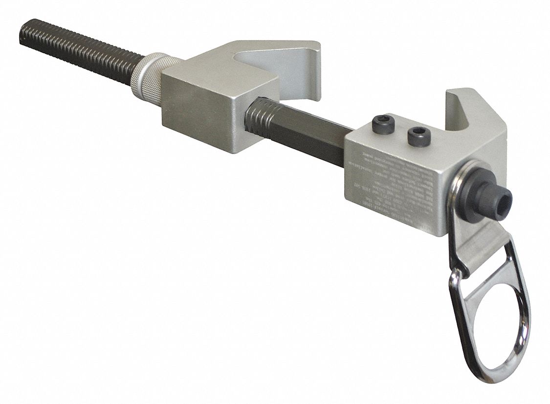 FALLTECH Beam Anchor, Beam Clamp, Aluminum, 5,000 lb Tensile Strength