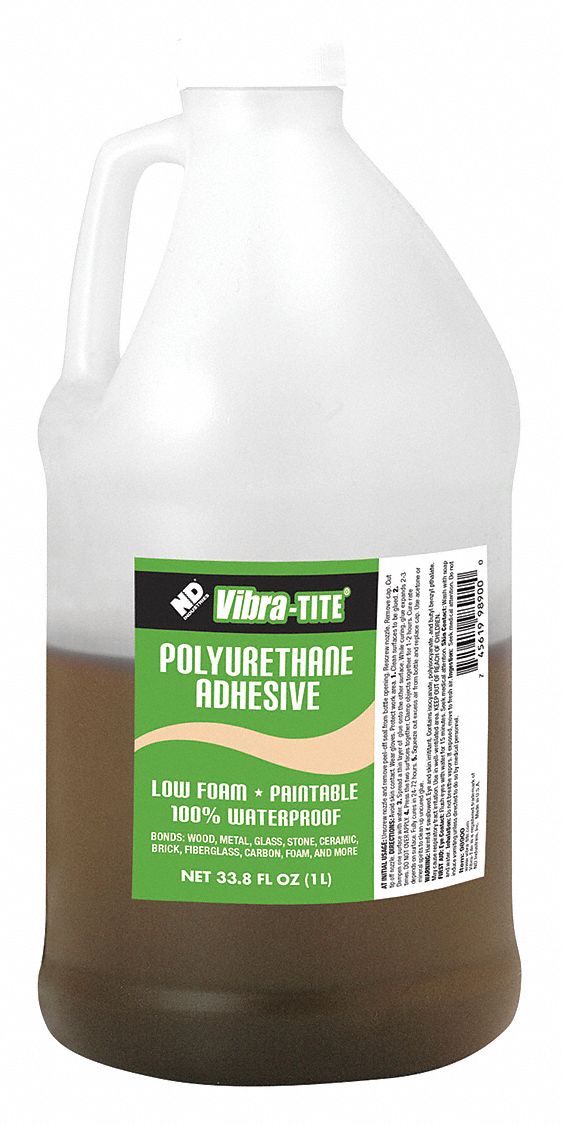 VIBRATITE Light Brown Polyurethane Adhesive, 1 L, Jug, General Purpose